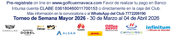 Torneo de Semana Mayor 2026